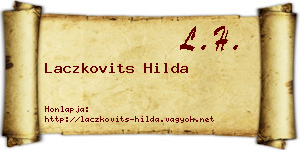 Laczkovits Hilda névjegykártya